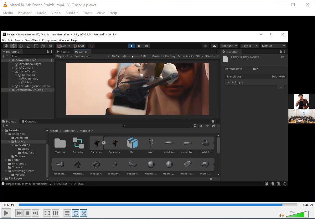 Online: Pelatihan Augmented Reality - Universitas Samudra - Langsa Aceh